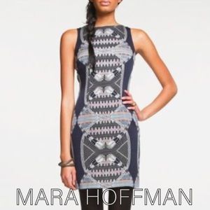 Mara Hoffman Silk Cutout Back Dress Sz 8 EUC